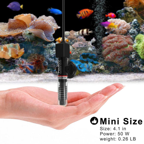 PULACO Small Aquarium Betta Heater (PL-168 50w)...