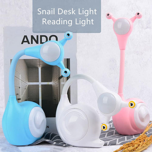 Fantasee Snail LED Desk Lamp Nursery Night Light USB Rechargeable Touch Dimmable for Child Kids Students Bedroom Dorm Reading Birthday Party Gift ...