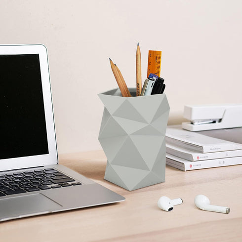 Creative Design Silicone Pen and Pencil Holder (Grey)...