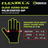 Flexzilla Pro GC160PL Cut Resistant Sandy Nitrile Dip Gloves, ANSI Level 5, Black/ZillaGreen, Large...