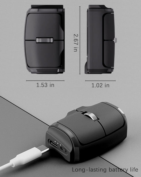 Geyes Mini Finger Mouse, Portable Bluetooth and 2.4g Wearable Finger Or Desktop Use Wireless Mouse for Pc Laptop Tablet Mac......