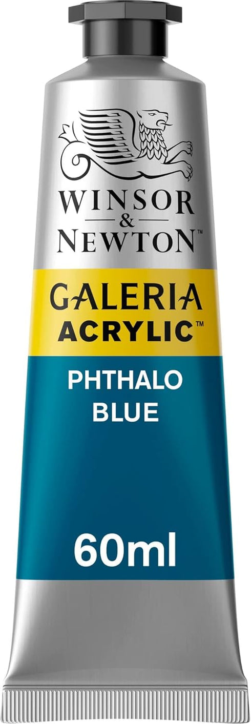 Winsor & Newton Galeria Acrylic Color, 60ml (2-oz) Tube, Phthalo Blue...