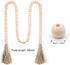 2Pcs Wood Beads Garland - Natural Prayer Wood String Beads Farmhouse Beads Wall Hanging for Wall Vase Door Handle Decor...