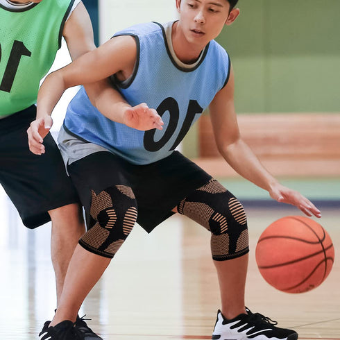 2-Pack Knee Compression Sleeves for Pain Relief & Support During Sports & Weightlifting - Non-Slip Braces for Men & Women, Perfect for ACL, Arthri...
