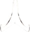 Plymor Small Clear Acrylic 60-Degree Angle Easel With Deep Support Ledges, 3" H x 3.125" W x 2.5" D...