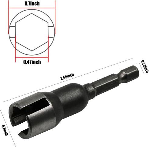 2-Inch Hexagonal Handle Wrench, Black, Alloy Steel, Carbon Steel...