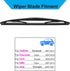 Rear Wiper Blade-12" Rear Windshield Wiper Blades for Cadillac Escalade 2007-2014, Buick Enclave 2008-2017, GMC Yukon 2007-2013, Ford Escape 2008-...