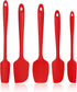 Silicone Rubber Spatula Set for Baking,Rubber Kitchen Utensils,Food Grade BPA-Free for Nonstick Cookware, Heat Resistant Spatula for Cooking & Mix...
