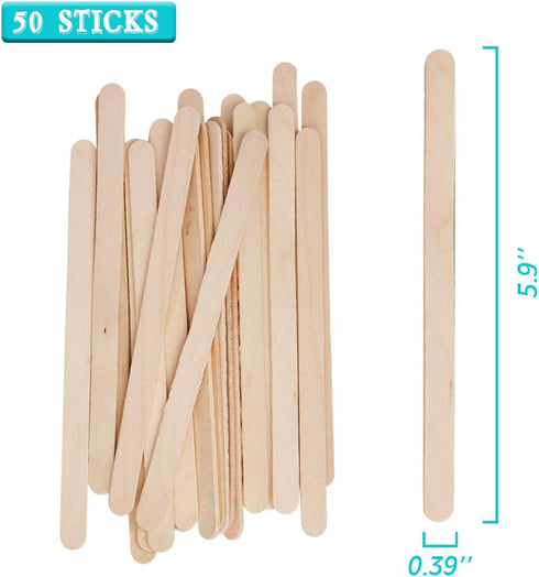 50pcs 8oz Graduated Clear Plastic Measuring Cups with Wooden Stirring Sticks for Mixing Paint, Pigments, Epoxy Resins, Resins...