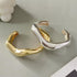 2PC Gold Cuff Bracelets Set For Women Adjustable Open Stack Arm Cuff Upper 18K Gold Plated Bangle Hammered Textured Trendy Irregular Statement Chu...