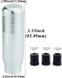 Abfer Short Shift Knob Car Gear Shifter Knobs Metal Shifting Stick Lever Handle Replace Fit Most Automatic Manual Transmission Vehicle (Silver)...
