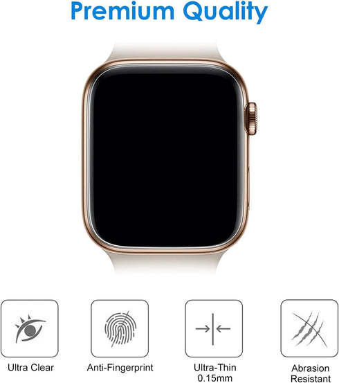 JETech Screen Protector Compatible with Apple Watch SE (2022/2020) /Series 6 5 4 40mm, TPU HD Clear Full Coverage Film, 3-Pack...