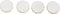 Mud Pie Foiled Coaster Set, White/Gold...