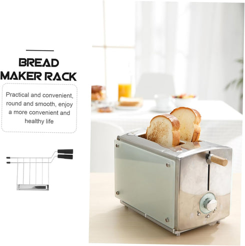 Bread Machine Grill Toaster Sandwich Rack Bread Rack Toast Holder Toaster Accessory Roasting Rack Kitchen Toast Rack Sandwich Rack Cage Breakfast ...