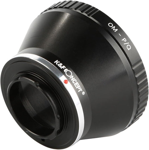 K&F Concept Lens Mount Adapter for Olympus OM Zuiko Lens to Pentax Q-S1 Q10 Q7 Q DSLR Camera Camera Body...