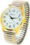2Tone Large Face Easy to Read Stretch Band Watch...