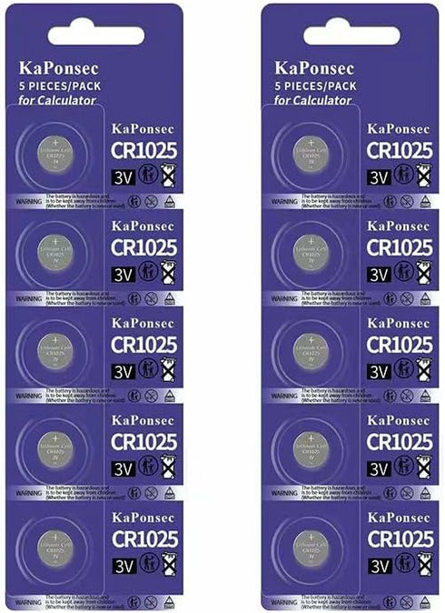 CR1025 3V 3V Lithium Button Coin Cell Buttery-10Packs...
