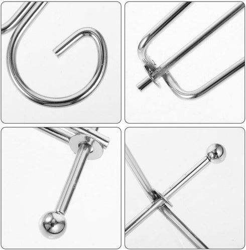 HOMSFOU Iron Plate Stand Plate Display Holder Silver Easel Stand Picture Frame Holder Photo Showing Rack for Dish Platter Book Tabletop Art...