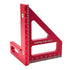 3D Multi Angle Measuring Ruler, 45/90 Degree Woodworking Square Protractor, Aluminum Alloy Miter Triangle Ruler, High Precision Layout Measuring T...