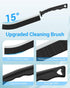Hard Bristle Crevice Cleaning Brush, Grout Brush, Small Gap Cleaning Brush - Crevice Cleaning Tool Brushes Set Efficient Scrubber Tools for Bathro...