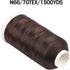 Bonded Nylon N66 Sewing Thread 1500 Yards Size #69 T70 210D/3 for Leather Denim Hand Machine Craft Shoe Bag Repairing Strong Heavy Duty High Tempe...