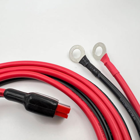 Solar 45A Connecter to O Ring Cable 10AWG Compatible with Anderson Connector to O Ring for Portable Solar Generators,Battery Charge Solar Charge 5...