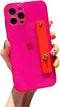 siduater Strap Holder Case for 6.1" inch iPhone 15 Pro with Kickstand, Shockproof Translucent PC Back Cover + Soft TPU Bumper with Adjustable Fing...