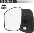 Motoforti Right Passenger Side Heated Mirror Glass Replacement,for Mazda CX-9 2007-2009,Real Glass,With Backing Plate,White Glass...