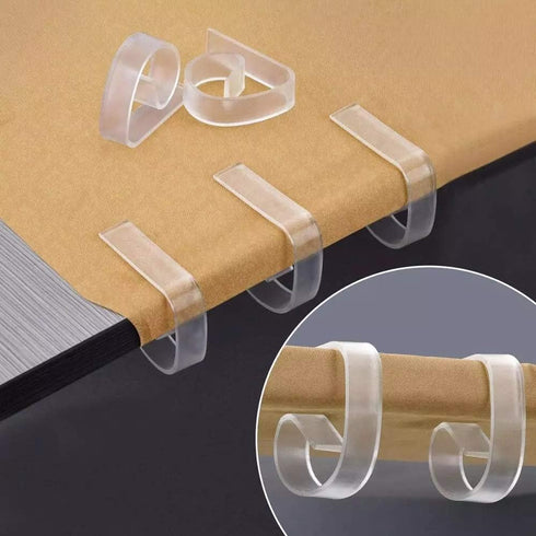 Clear Plastic Tablecloth Clips - Table Cover Cloth Clamps Holder for Home Party Picnic, Set of 50...