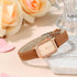Women Wrist Watch Mini Ultra-Thin Elegant Simple Square Quartz Watches with Leather Strap 30M Waterproof Analog Watches for Girls Students Ladies…...