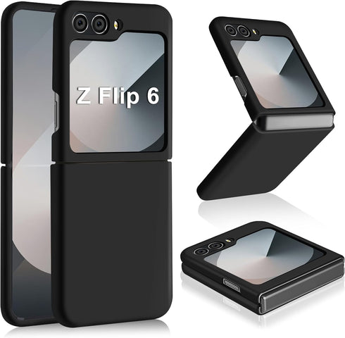 Z Flip 6 Liquid Silicone Case for Samsung Galaxy Z Flip6 5G, Slim Case for Women, Soft Gel Rubber Ultra Thin Cases Silky Touch Anti-Scratch Shockp...