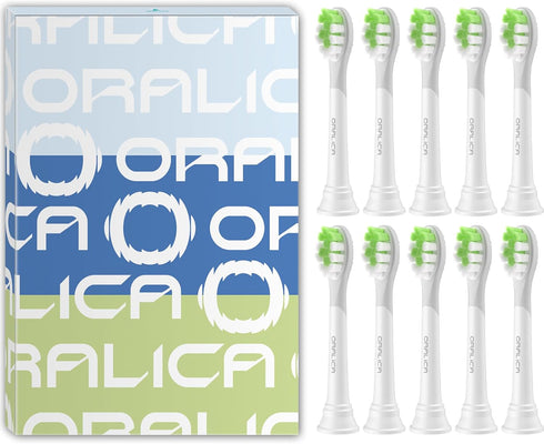 Compatible for Philips Sonicare W DiamondClean Replacement Toothbrush Heads HX6062 HX6063 HX6064, Whitening, Plaque Stain Removal with Medium Bris...