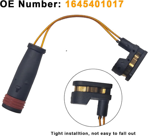 Front/Rear Brake Pad Disc Wear Sensor | Compatible for Mercedes-Benz ML350 E350 E500 ML320 ML400 S430 S500 G55 AMG | Replacement # 1645401017...