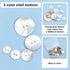 PH PandaHall 100pcs Natural Shell Buttons, 2-Hole Sewing Buttons 10/12/15/20/25mm Round Shell Buttons Craft Seashell Buttons for Cloth Coats Suits...