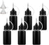 1 Ounce Black Needle Tip Glue Bottle, Tip Applicator Bottle with 2 Funnel, for Glue,Liquid,Oil, DIY Crafts Etc, 6 Pcs....
