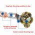 100Pcs Non-Insulated Ring Terminal,AWG16-14 Electrical Wire Crimp Connectors,#10 Stud O-Type Red Copper Crimp Terminals...