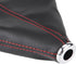 Majatou Shift Boot Cover, Car Shift Knob Dust Cover, Universal Gear Shift Knob Boot Bright Black PU Leather Red Stitch Gear Gaiter Boot Cover Fit ...