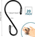 20 Pack 3.15 Inch S Hooks Stainless Steel Hanging Hooks Heavy Duty S Hooks for Hanging Kitchenware, Pots, Pans, Plants, Clothes, Towels in Kitchen...