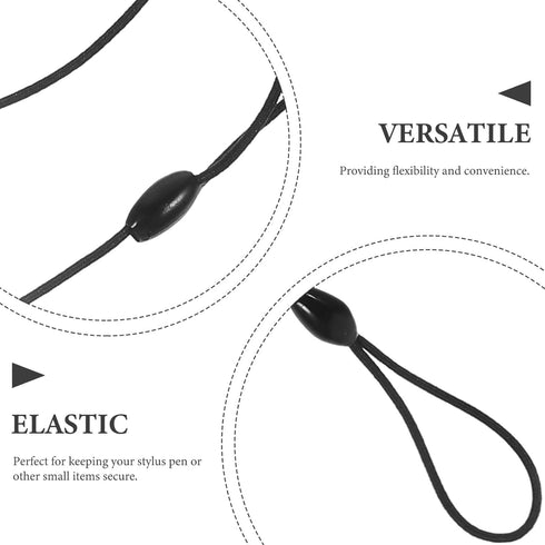 HOMSFOU 10pcs Stylus Tether Plastic Elastic Tether Lanyard for Touch Pens Anti-Lose Tablet Pens Coil Spring Straps Perfect Tool to Tether a Drawin...