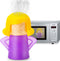 Abnaok Microwave Cleaner, 2 PCS Angry Mama Microwave Cleaner Microwave Oven Steam Cleaner Easily Clean in Minutes Cleans Add Vinegar and Water for...