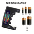 Battery Tester Checker C AA AAA D N 9V 1.5V Button Cell Batteries Clear Bar Graph LCD Display Pocket Size...