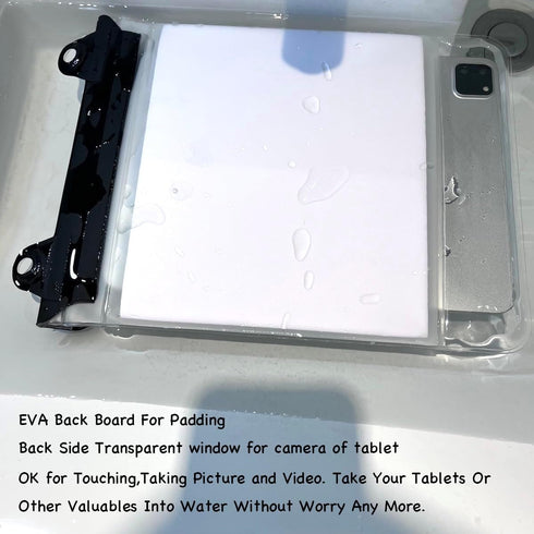Floating Waterproof Tablet Case eReader Cover Bag Waterproof Holder Pouch for ipad pro air 9 Galaxy Tab S9 Surface Go 3 Kindle Scribe (Black)...