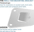 2-Set Wall Mounting Fan Bracket, Heavy Duty Wall Mounting Fan Bracket Holders for Oscillation Fans Solid Steel Fan Wall Mount Bracket with Fasteni...
