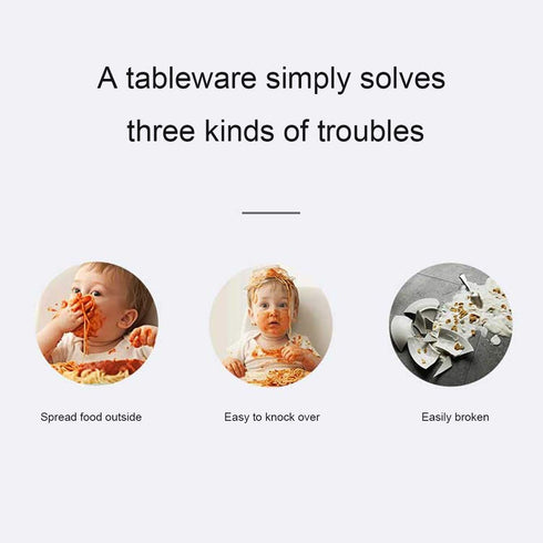 Jakuva Silicone Baby Bowls with Spoon, 2PCS Baby Feeding Set Suction Bowls for Kids Toddlers -BPA Free-Baby Dishes Utensils (Gray & White Marble)...