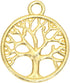 Shapenty Round Metal Tree of Life Charms Pendants Beads Bulk Jewelry Findings Making Accessory for DIY Craft Bracelet Necklace Earring Keychain, 5...