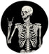 Britimes Ergonomic Mouse Pad with Wrist Support Black Human Skeleton Skull Non-Slip Rubber Base Mousepad for Home Office Gaming Working Computers ...
