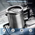 electric heating cup in car stainless steel travel coffee tea warmer cup heated mug portable 12v cigarette lighter cable auto charger insulated th...