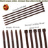 Strong Brown Zip Ties 12 Inch Wood Color Cable Ties Zip Tie, Heavy Duty Gardening Hand Tools Plants Ties 50 LBS Strength, 100 Pieces...