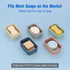 Compact Leakproof Travel Soap Case, Silicone Travel Soap Container, Portable Soap Box with Drainage Layer, Shatterproof Soap Holder for Bathroom, ...