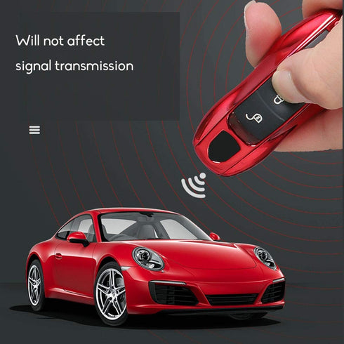 Jaronx 3PCS Remote Key Covers for Boxster Turbo Cayenne Panamera Macan Cayman 911 ,Glossy Blue Key Fob Shell Cover Painted Keyless Entry Skin Prot...